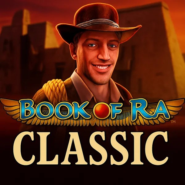 Book of Ra Classic casino game by Novomatic – featured logo at Yoyo Casino