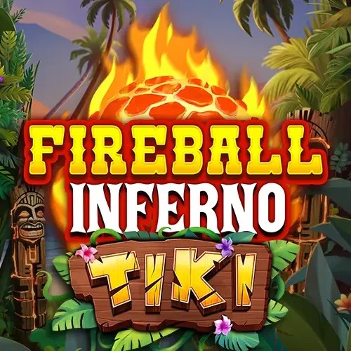 Fireball Inferno Tiki online game logo by NetEnt on yoyosspin.com