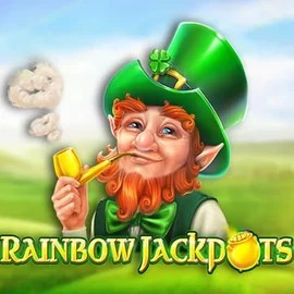 Rainbow Jackpots online game logo by Red Tiger Gaming on yoyosspin.com