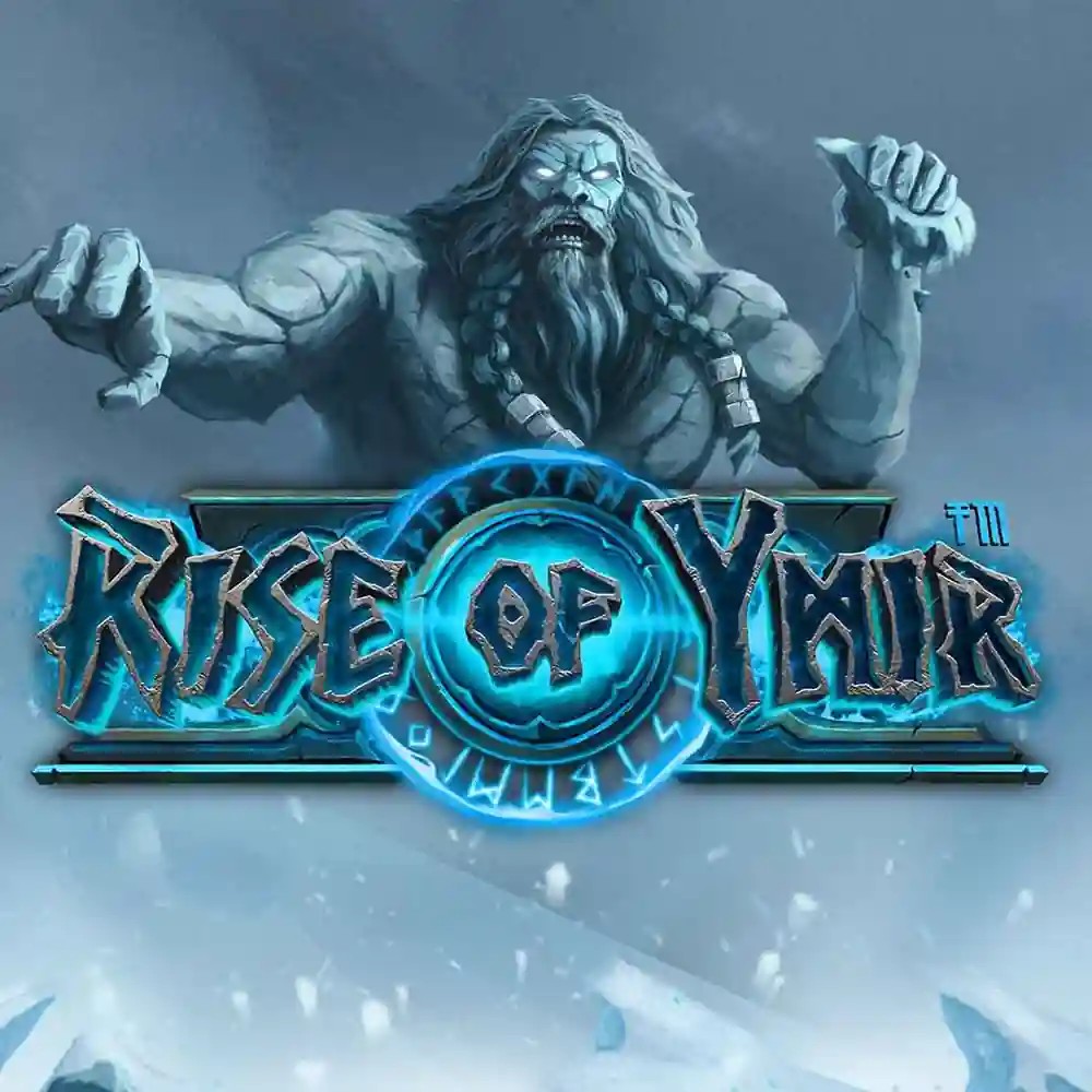 Rise of Ymir slot logo by Hacksaw Gaming at Yoyo Casino