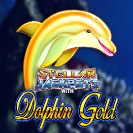 Jackpots logo of Dolphin Gold with Stellar Jackpots from Lightning Box Game at Yoyo Casino