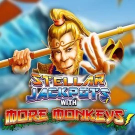 Stellar Jackpots with More Monkeys slot visual from Lightning Box Game available on yoyosspin.com