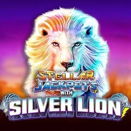 Stellar Jackpots with Silver Lion logo – Jackpots by Lightning Box Game at Yoyo Casino